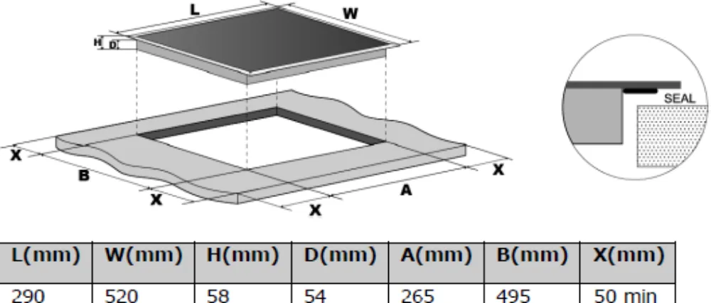 Obrázok DOSKA INDUKČNÁ KPI3003BB