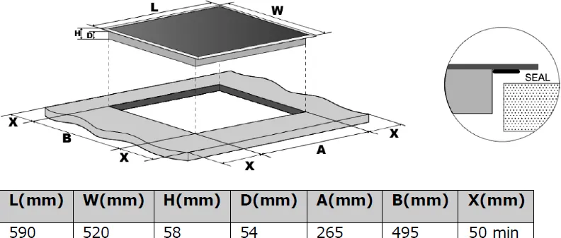 Obrázok DOSKA INDUKČNÁ KPI6023BB