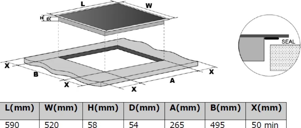 Obrázok DOSKA INDUKČNÁ KPI6023BB