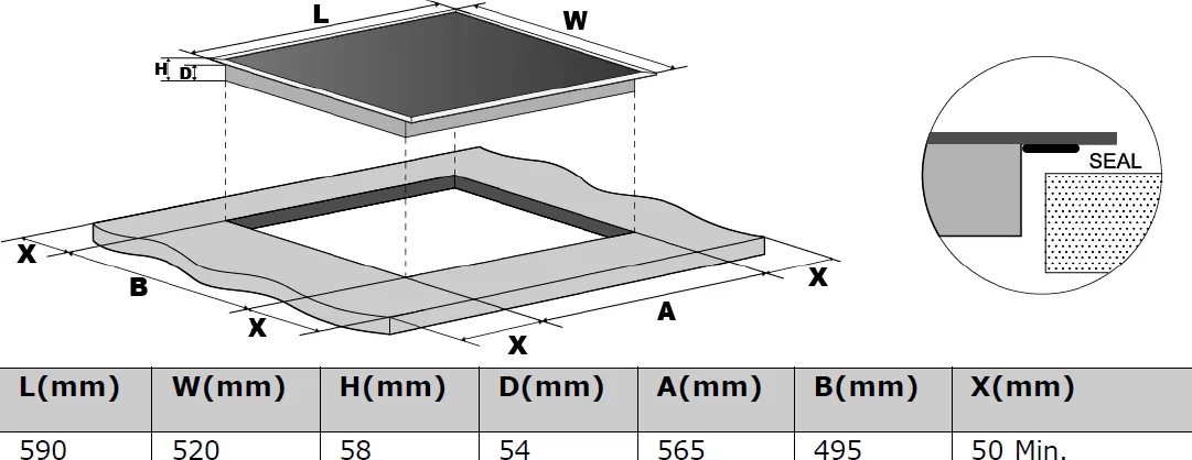 Obrázok DOSKA INDUKČNÁ KPI6022B