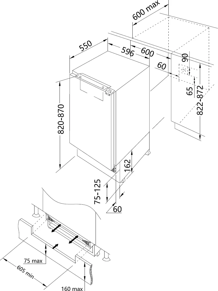 Obrázok CHLADNIČKA NA ZABUDOVANIE KC2124J