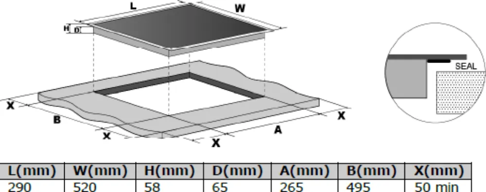 Obrázok DOSKA INDUKČNÁ KPI3002B
