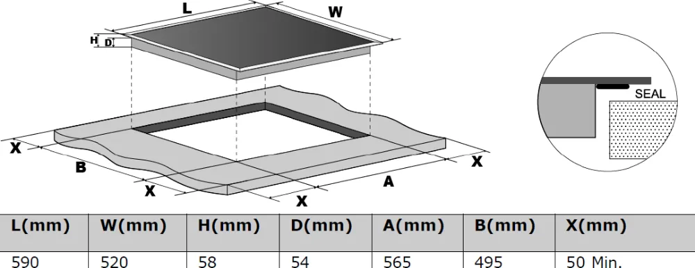 Obrázok DOSKA INDUKČNÁ KPI6015B