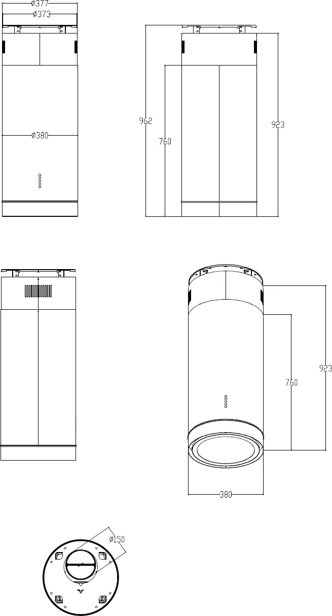 Obrázok ODSÁVAČ OSTROVČEKOVÝ KLI3800BL