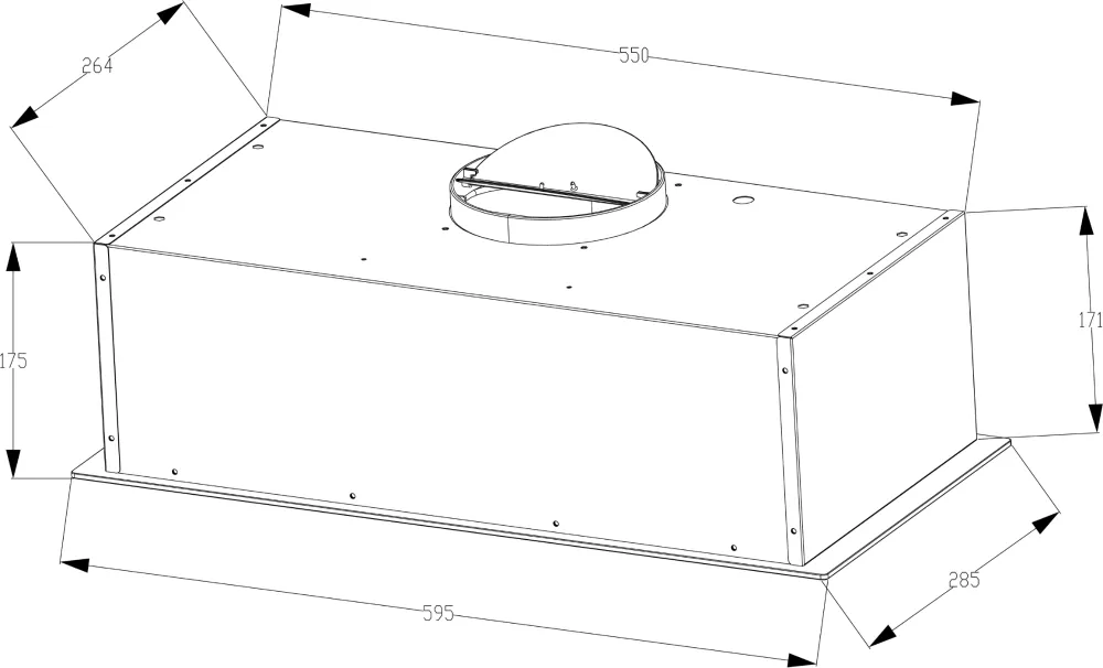 Obrázok Odsávač plne vstavaný KLV5200B