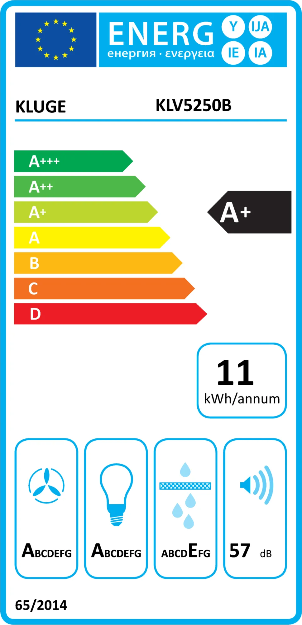 Obrázok Odsávač plne vstavaný KLV5250B