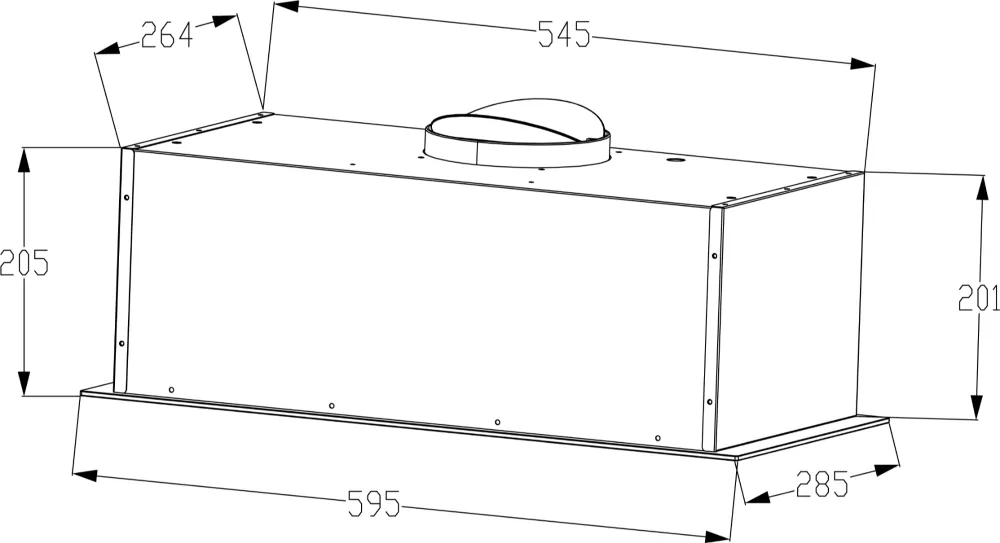 Obrázok Odsávač plne vstavaný KLV5250B