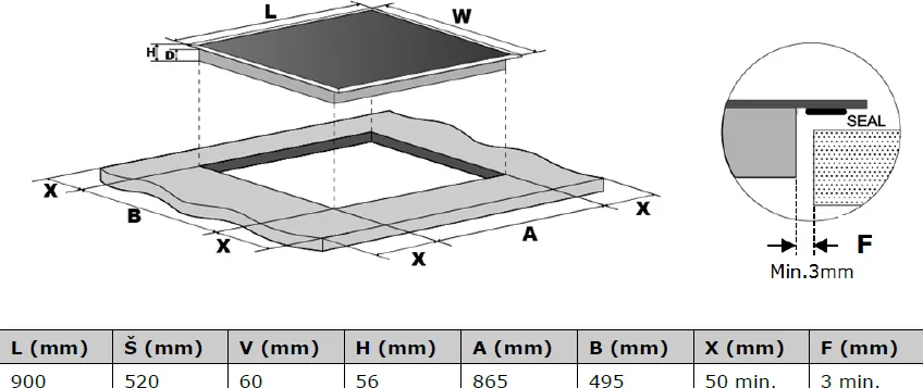 Obrázok Doska indukčná KPI9041B