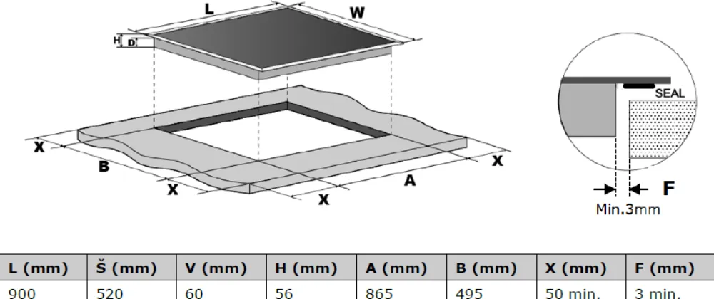 Obrázok Doska indukčná KPI9041B