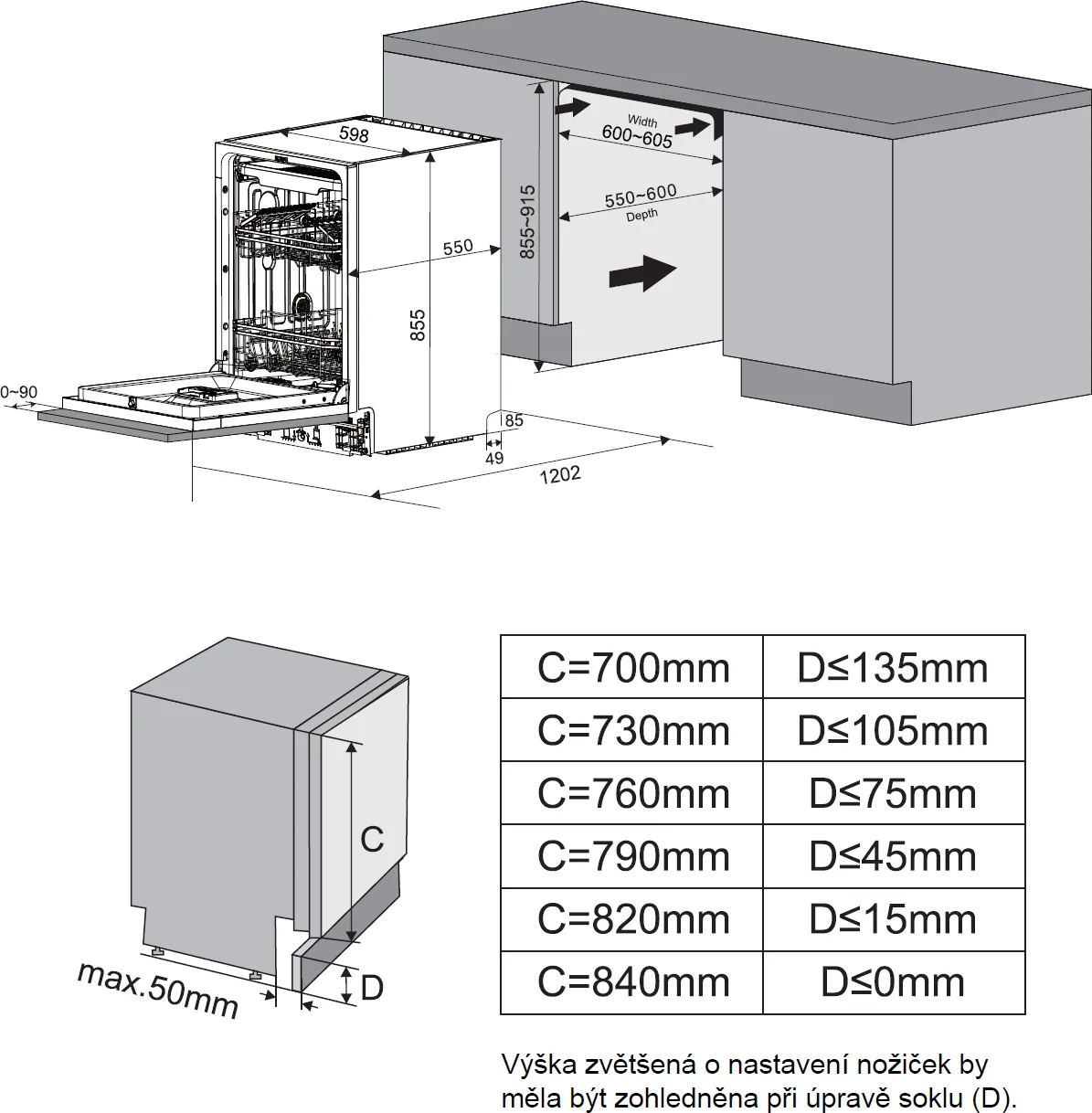 Obrázok Umývačka vstavaná KVD6300XL