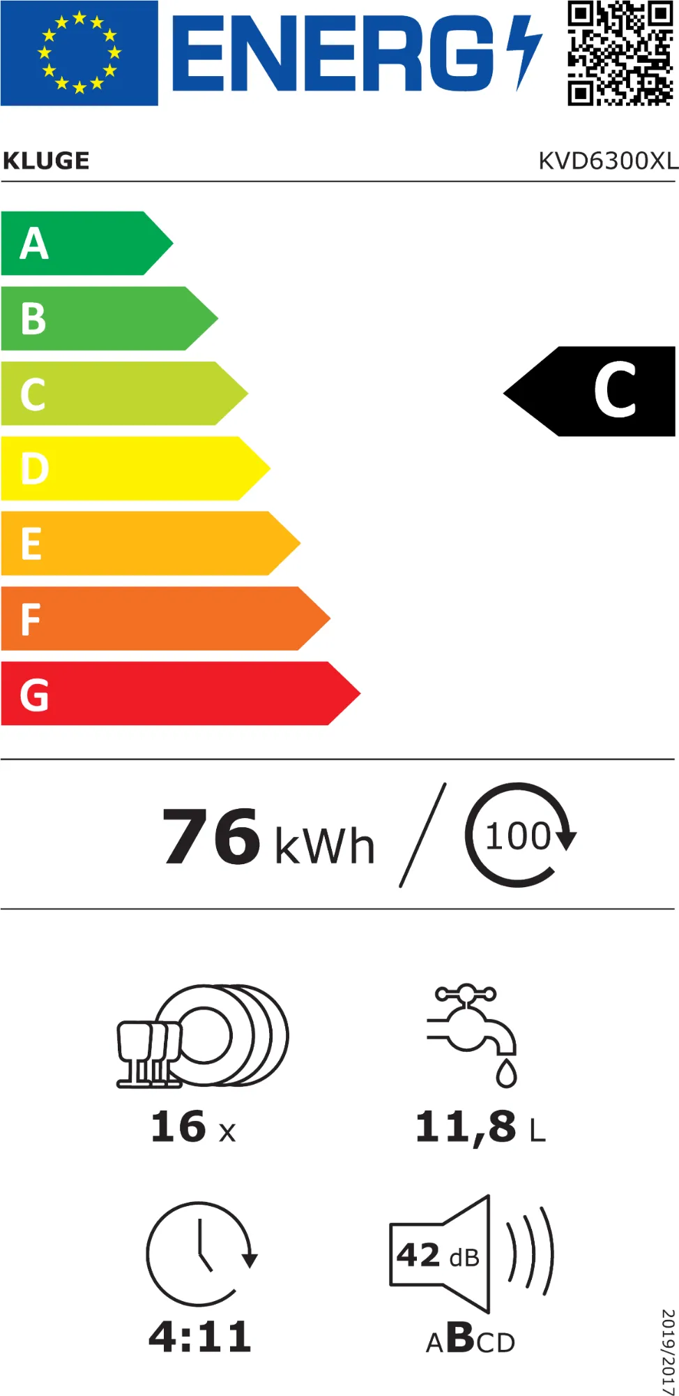Obrázok Umývačka vstavaná KVD6300XL