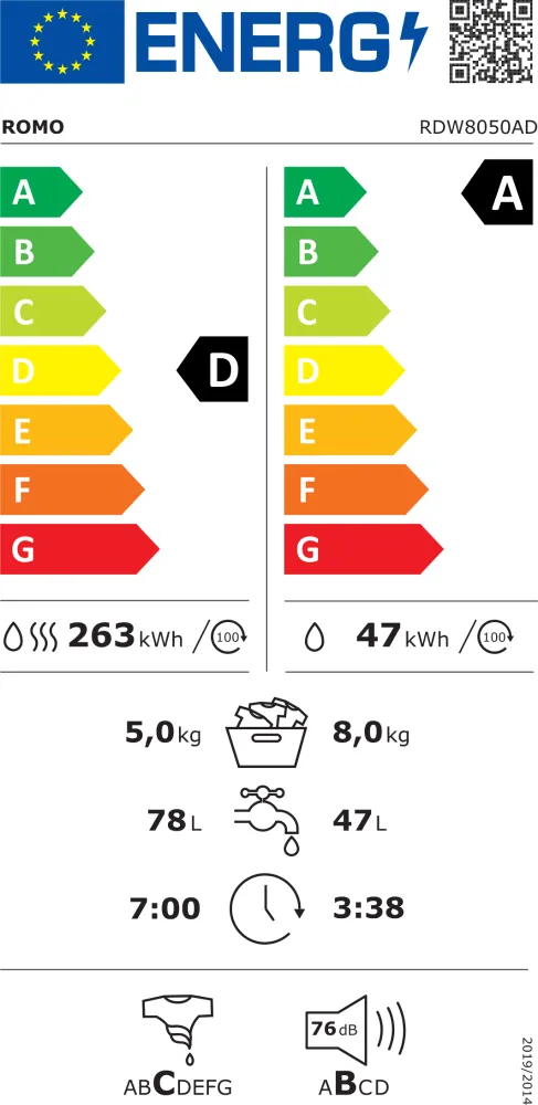 Obrázok Práčka so sušičkou RDW8050AD