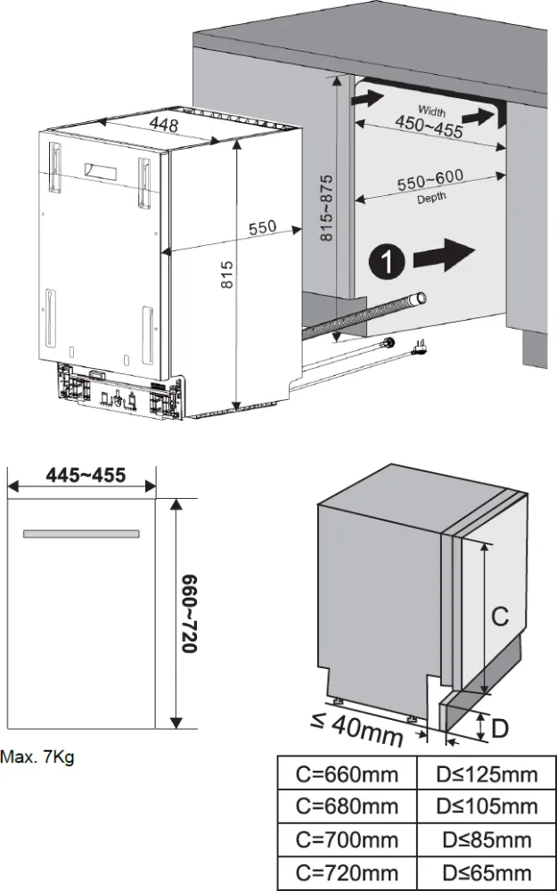 Obrázok Umývačka vstavaná KVD4600P