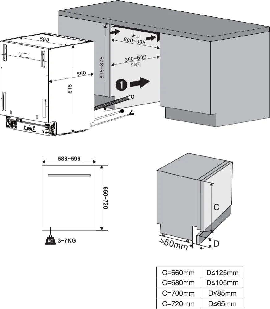 Obrázok Umývačka vstavaná KVD6100P