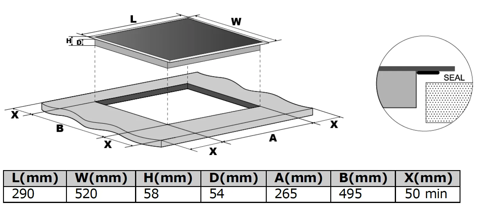 Obrázok Doska indukčná KPI3002B