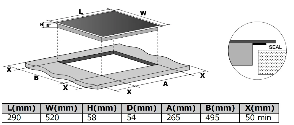 Obrázok Doska indukčná KPI3002B