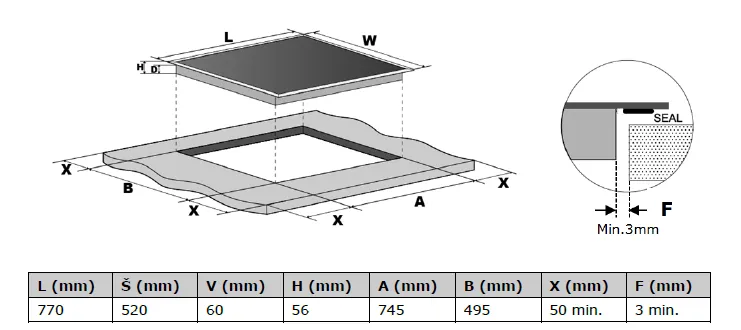 Obrázok Doska indukčná KPI8032BP