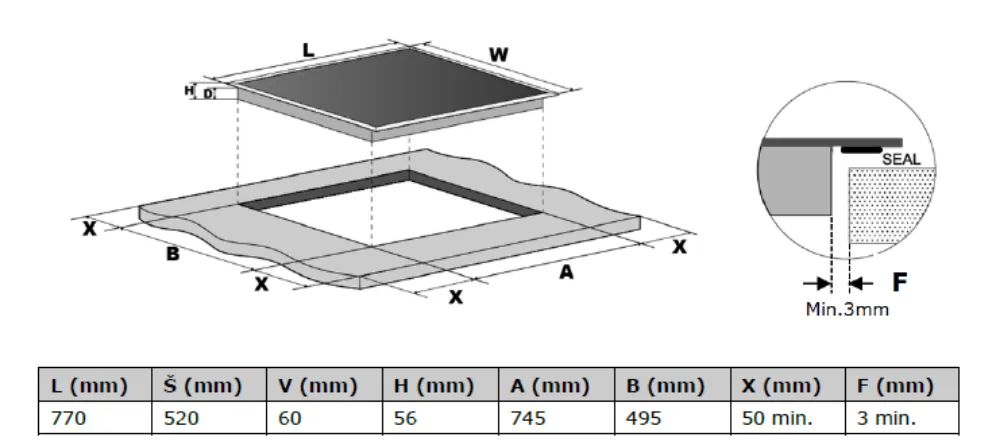 Obrázok Doska indukčná KPI8032BP