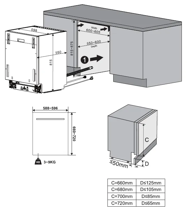 Obrázok Umývačka vstavaná KVD6100P