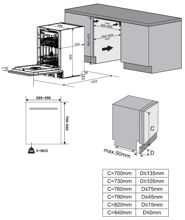 Obrázok Umývačka vstavaná KVD6300XL