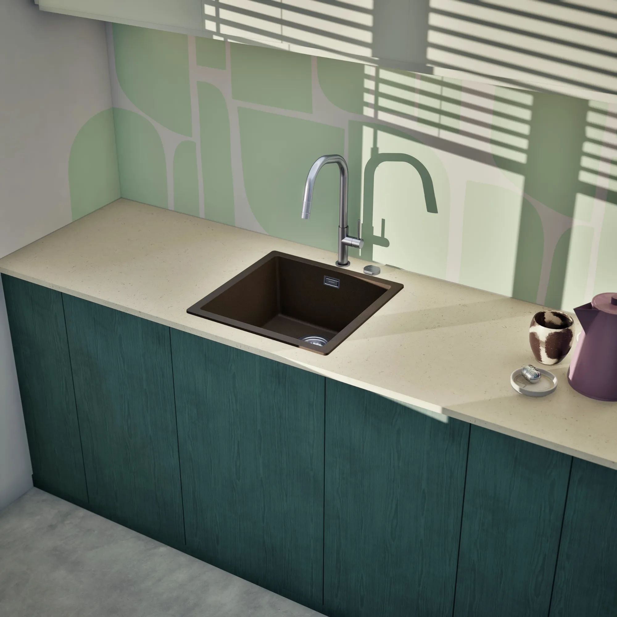 Obrázok Drez KAIA N-100 Bronze horné uloženie