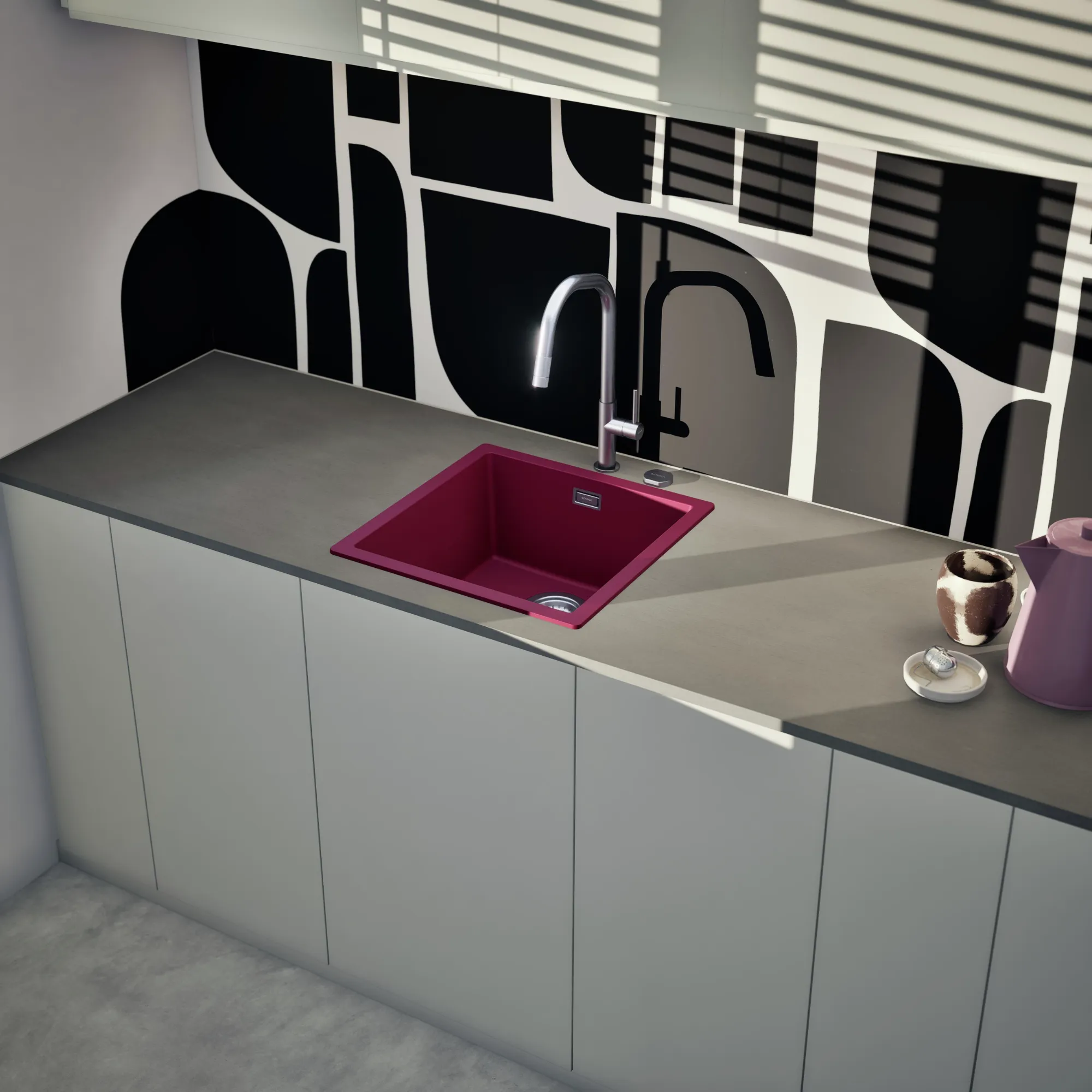 Obrázok Drez KAIA N-100 Berry horné uloženie