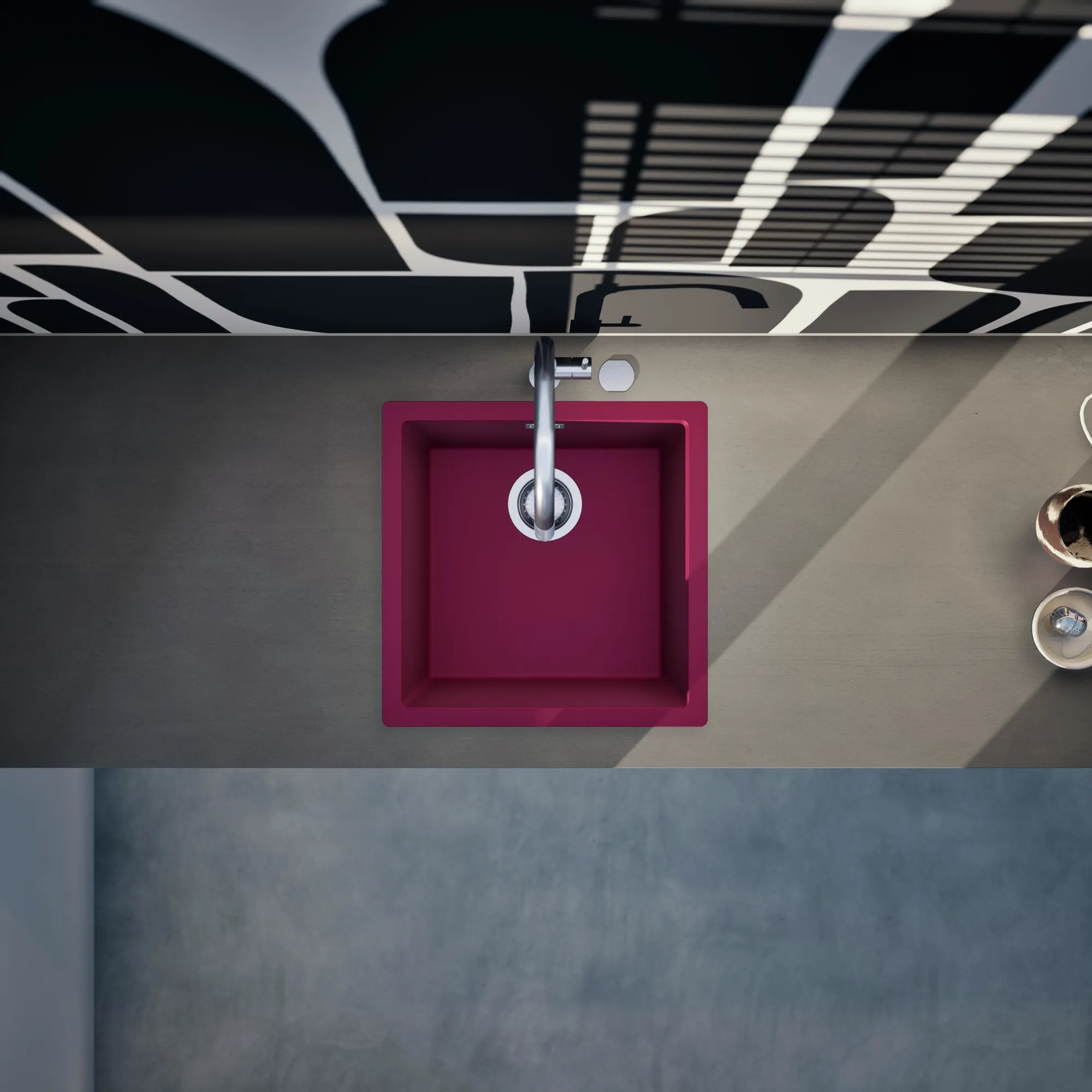 Obrázok Drez KAIA N-100 Berry horné uloženie