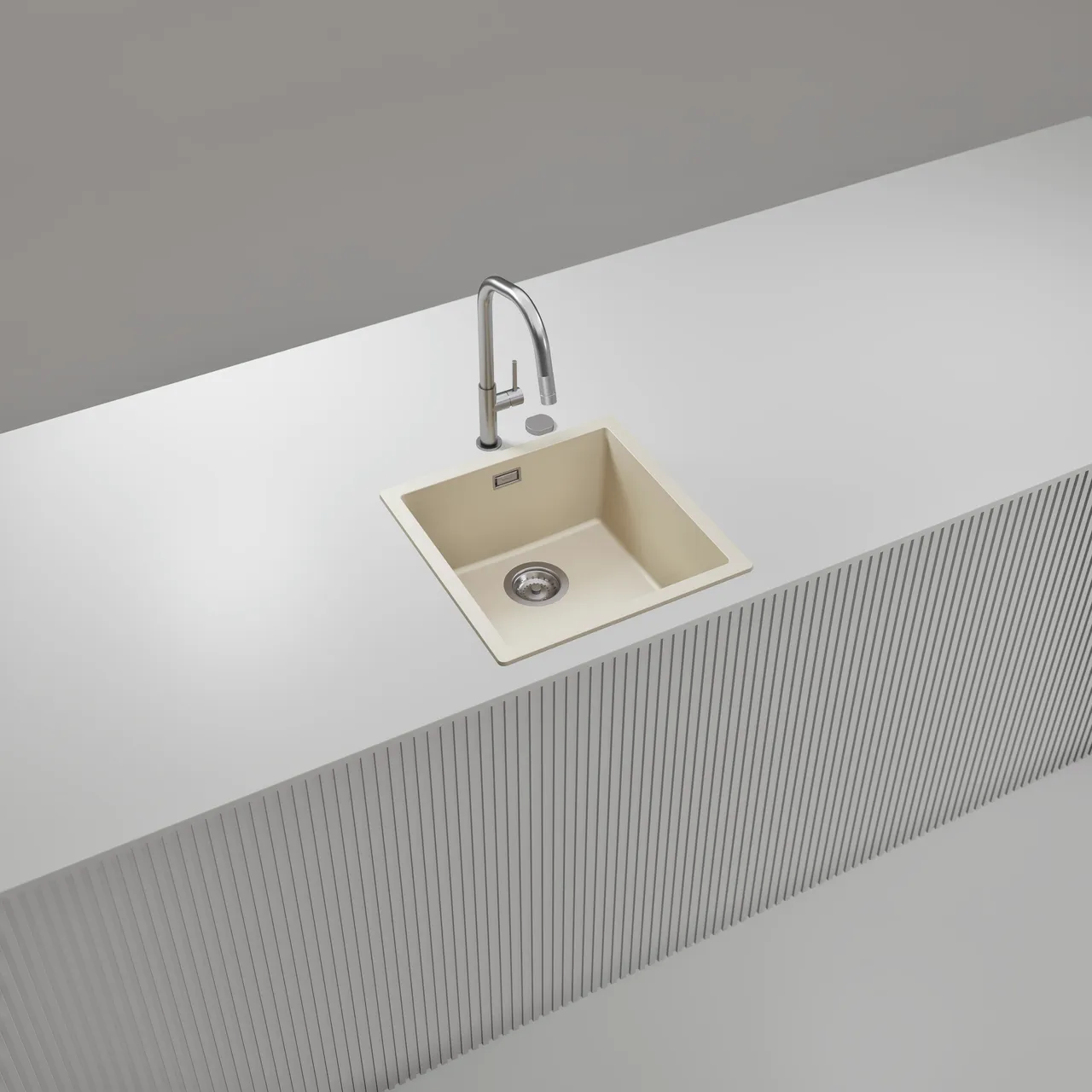 Obrázok Drez KAIA N-100 Magnolia horné uloženie