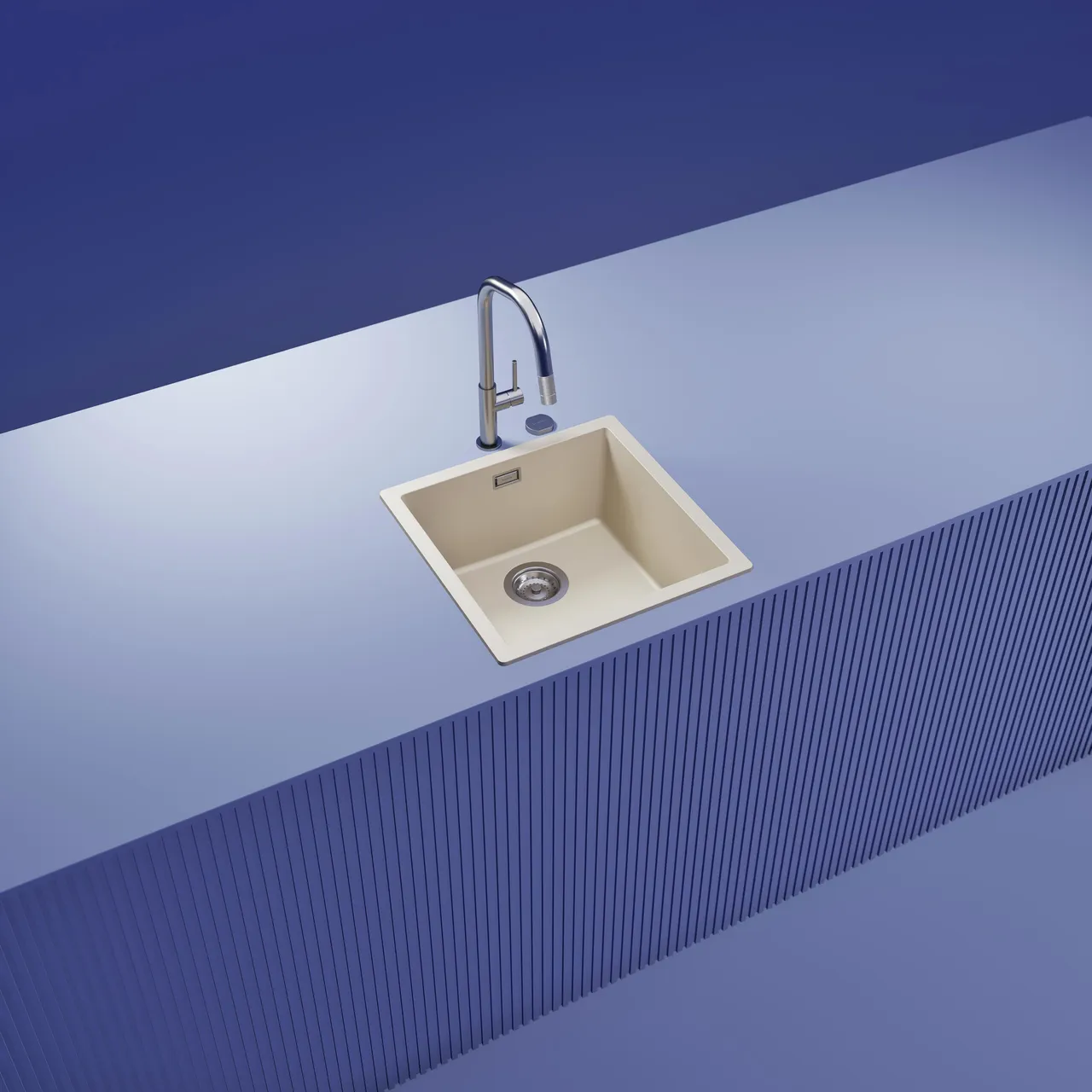 Obrázok Drez KAIA N-100 Magnolia horné uloženie