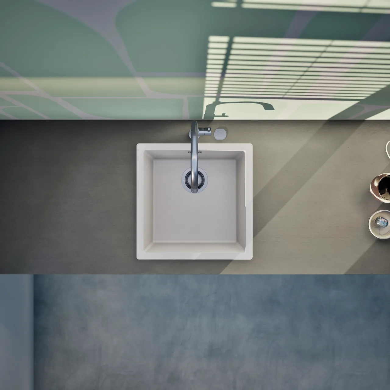 Obrázok Drez KAIA N-100 Polaris horné uloženie