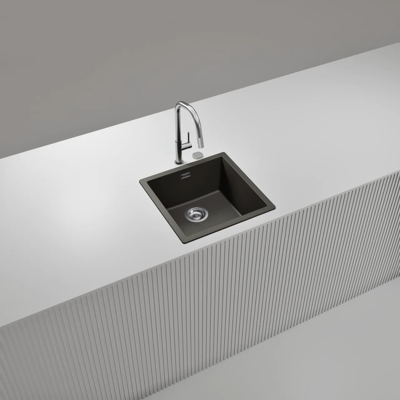 Obrázok Drez KAIA N-100 Silverstone horné uloženie