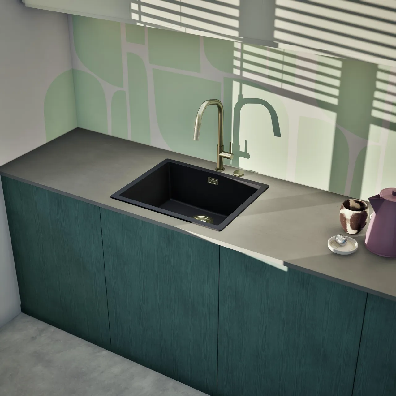 Obrázok Drez KAIA N-100L Magma horné uloženie