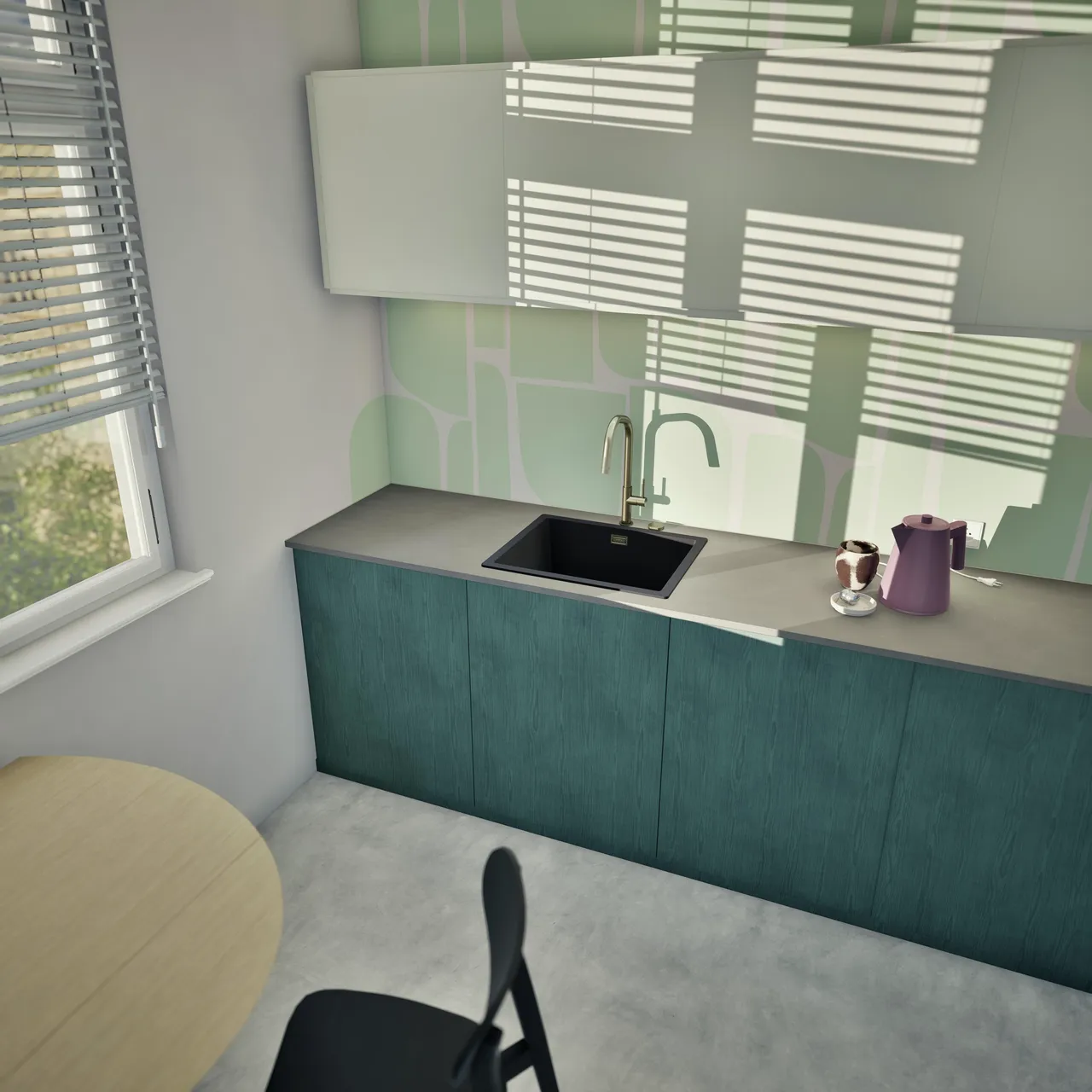 Obrázok Drez KAIA N-100L Magma horné uloženie