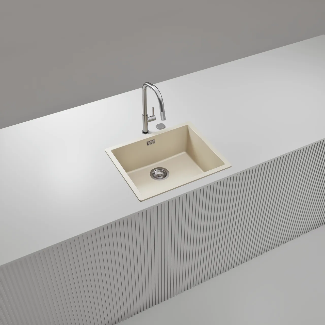 Obrázok Drez KAIA N-100L Magnolia horné uloženie