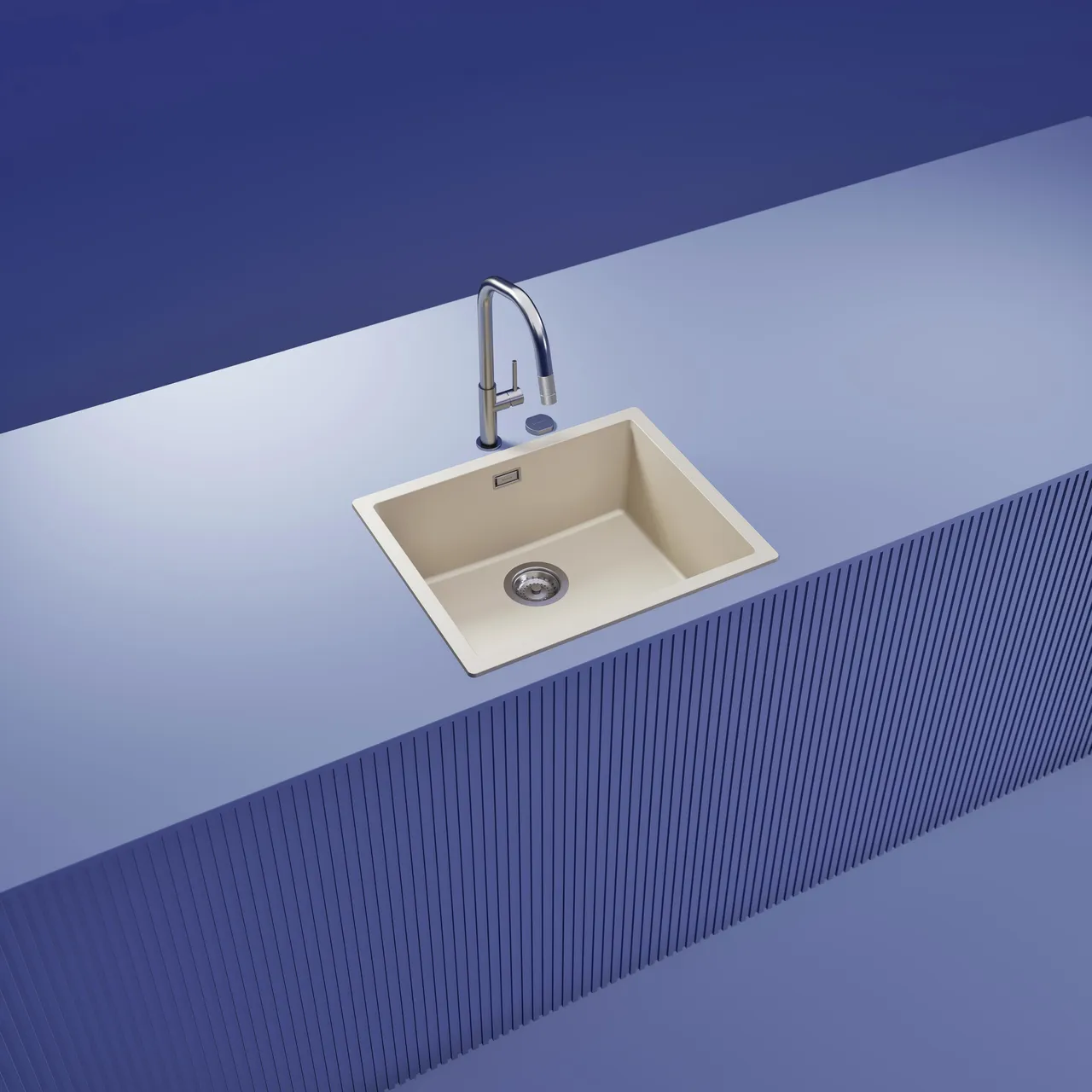 Obrázok Drez KAIA N-100L Magnolia horné uloženie