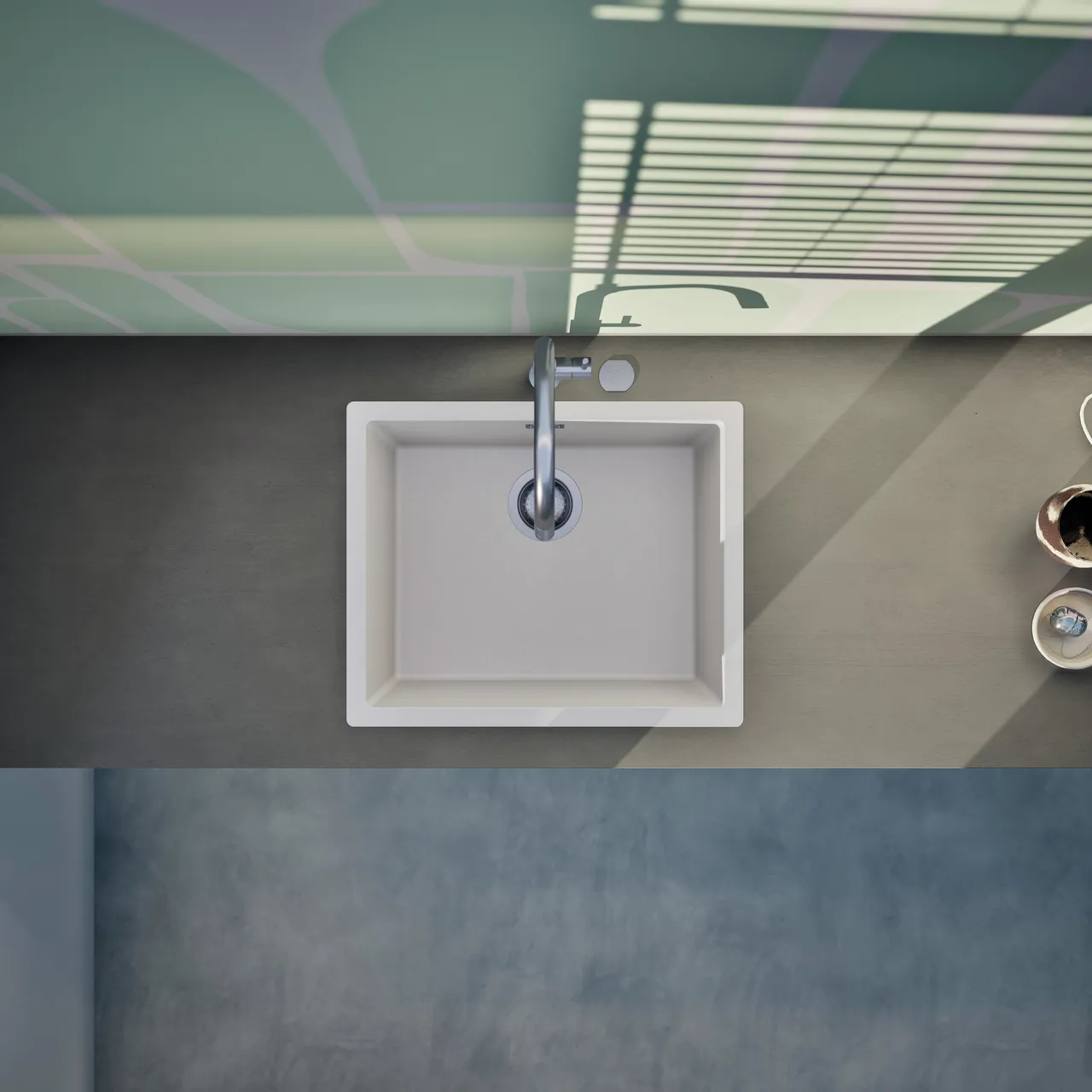 Obrázok Drez KAIA N-100L Polaris horné uloženie