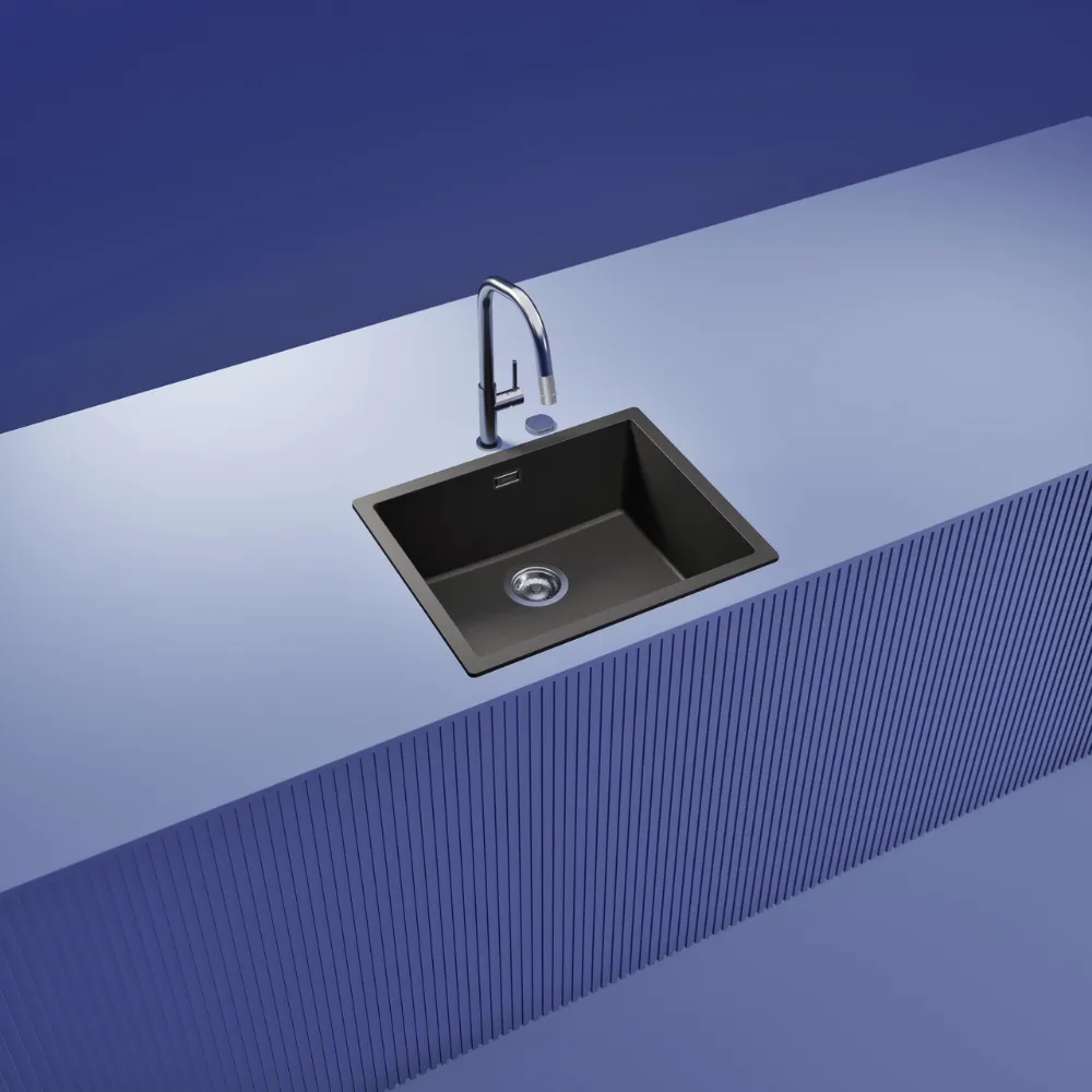 Obrázok Drez KAIA N-100L Silverstone horné uloženie