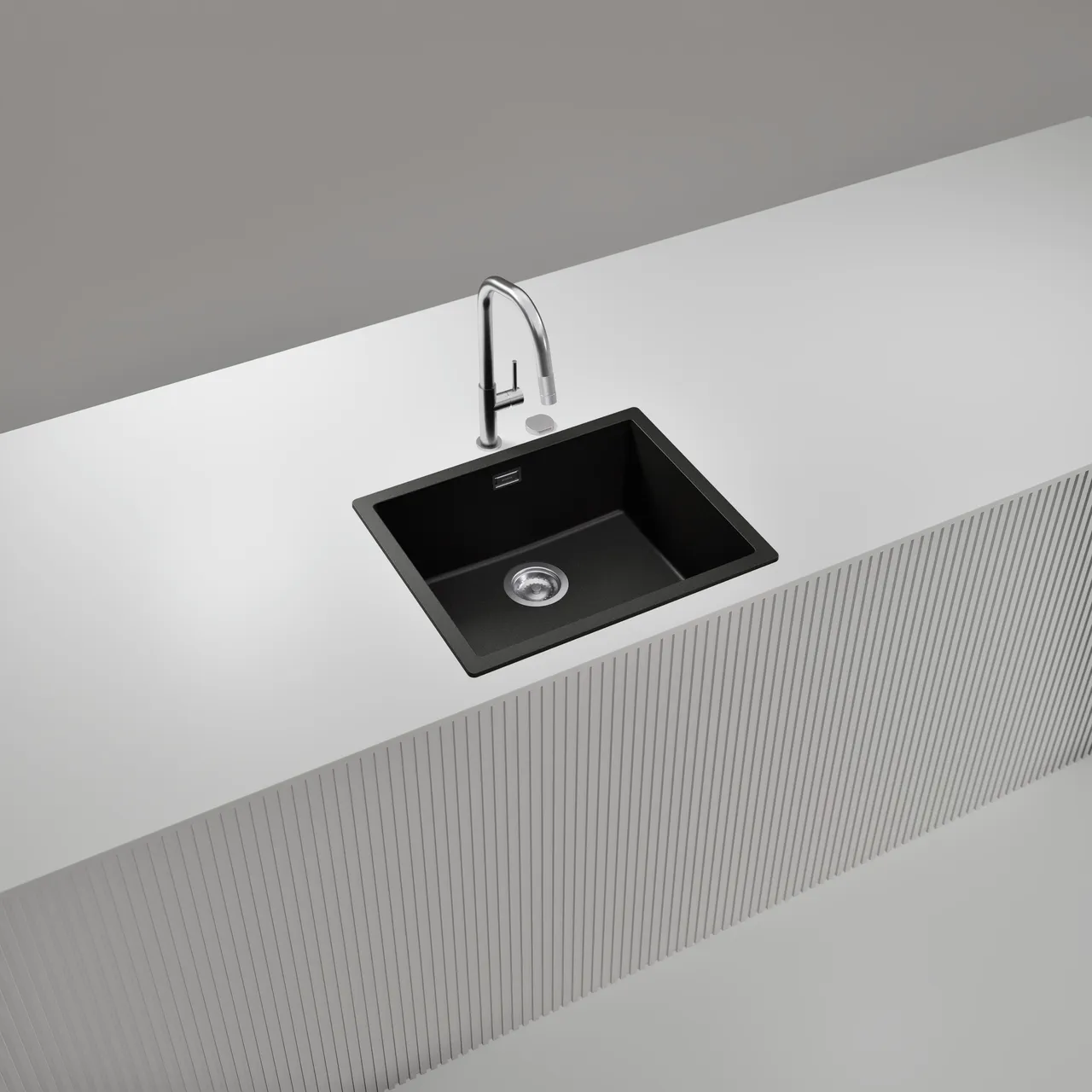 Obrázok Drez KAIA N-100L Stone horné uloženie