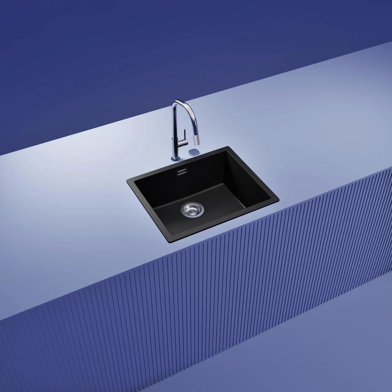 Obrázok Drez KAIA N-100L Stone horné uloženie