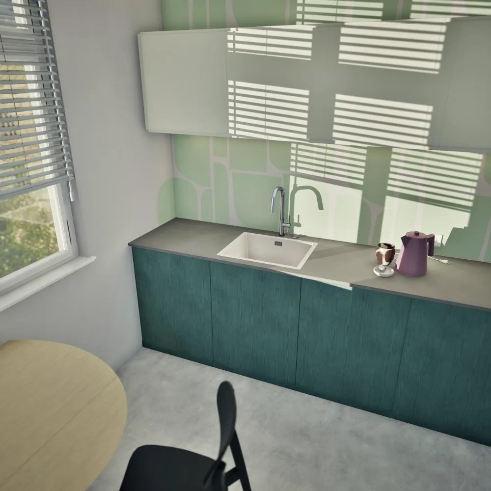 Obrázok Drez KAIA N-100L Magnolia do roviny