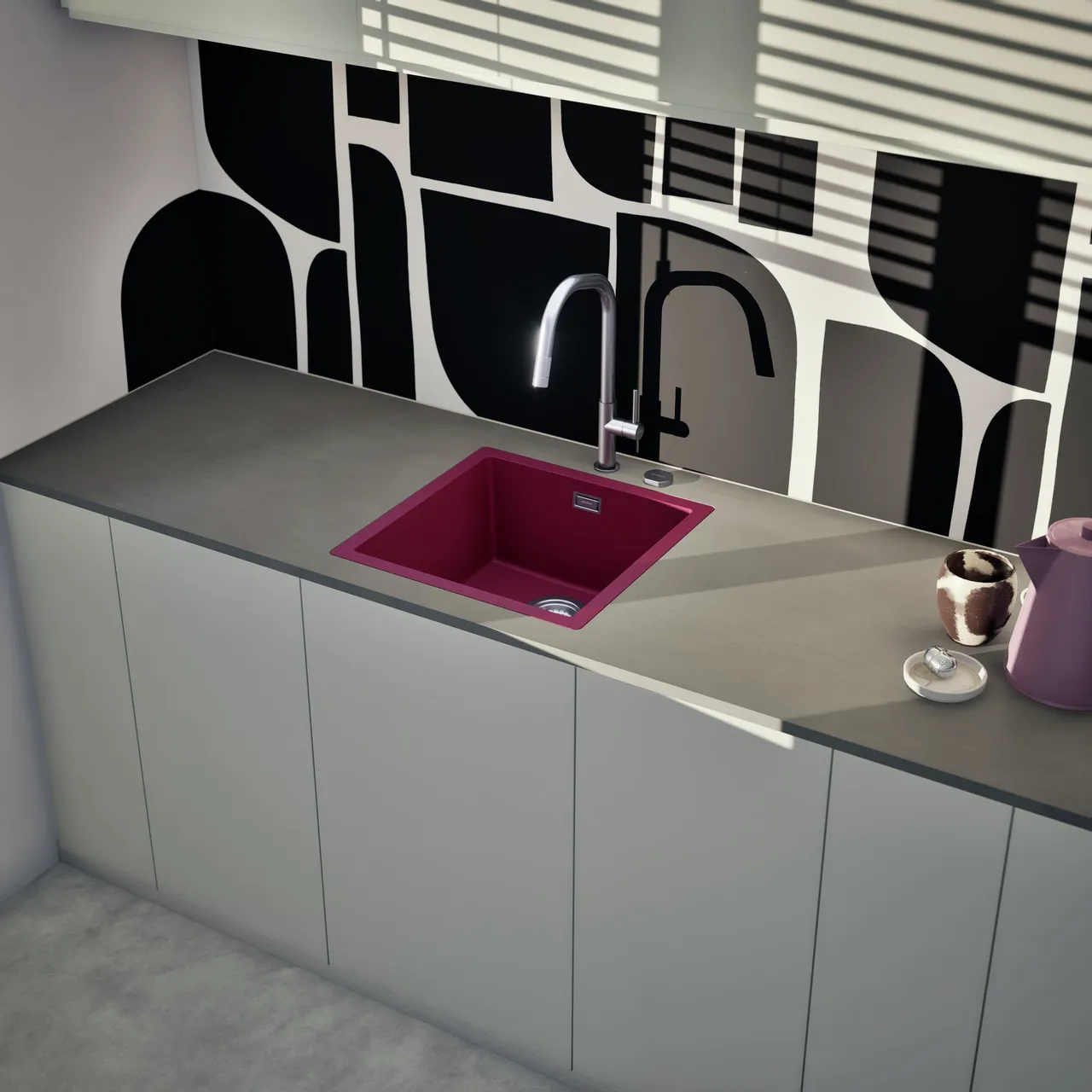 Obrázok Drez KAIA N-100 Berry do roviny