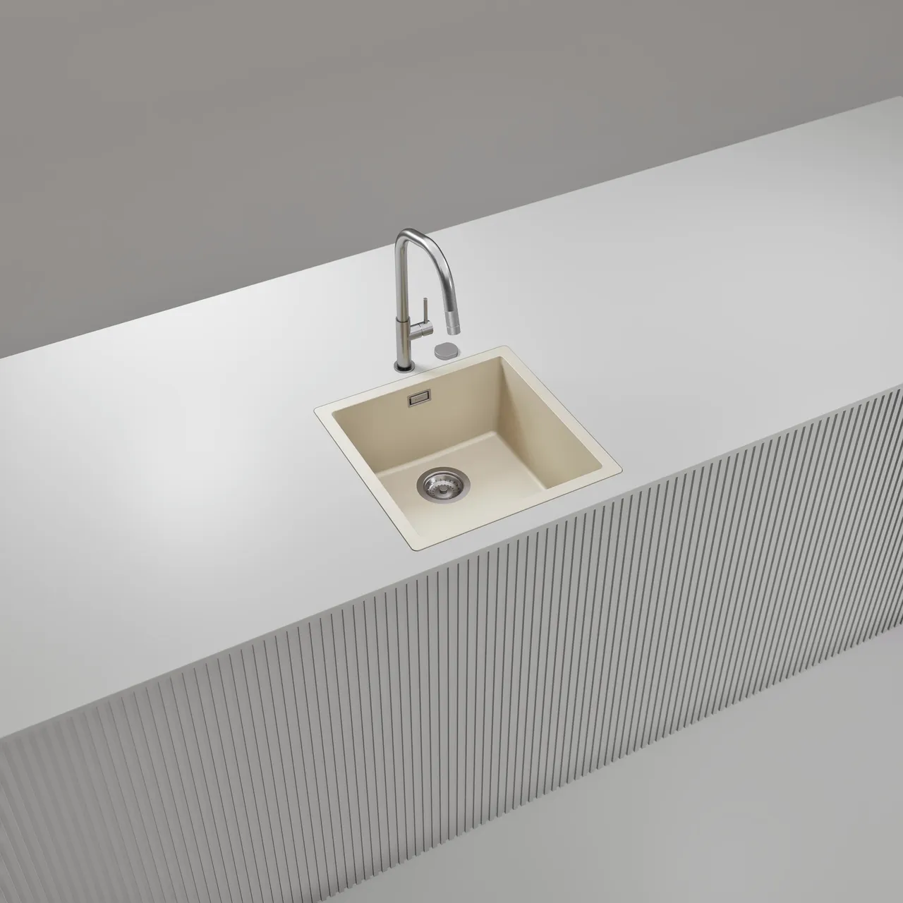 Obrázok Drez KAIA N-100 Magnolia do roviny