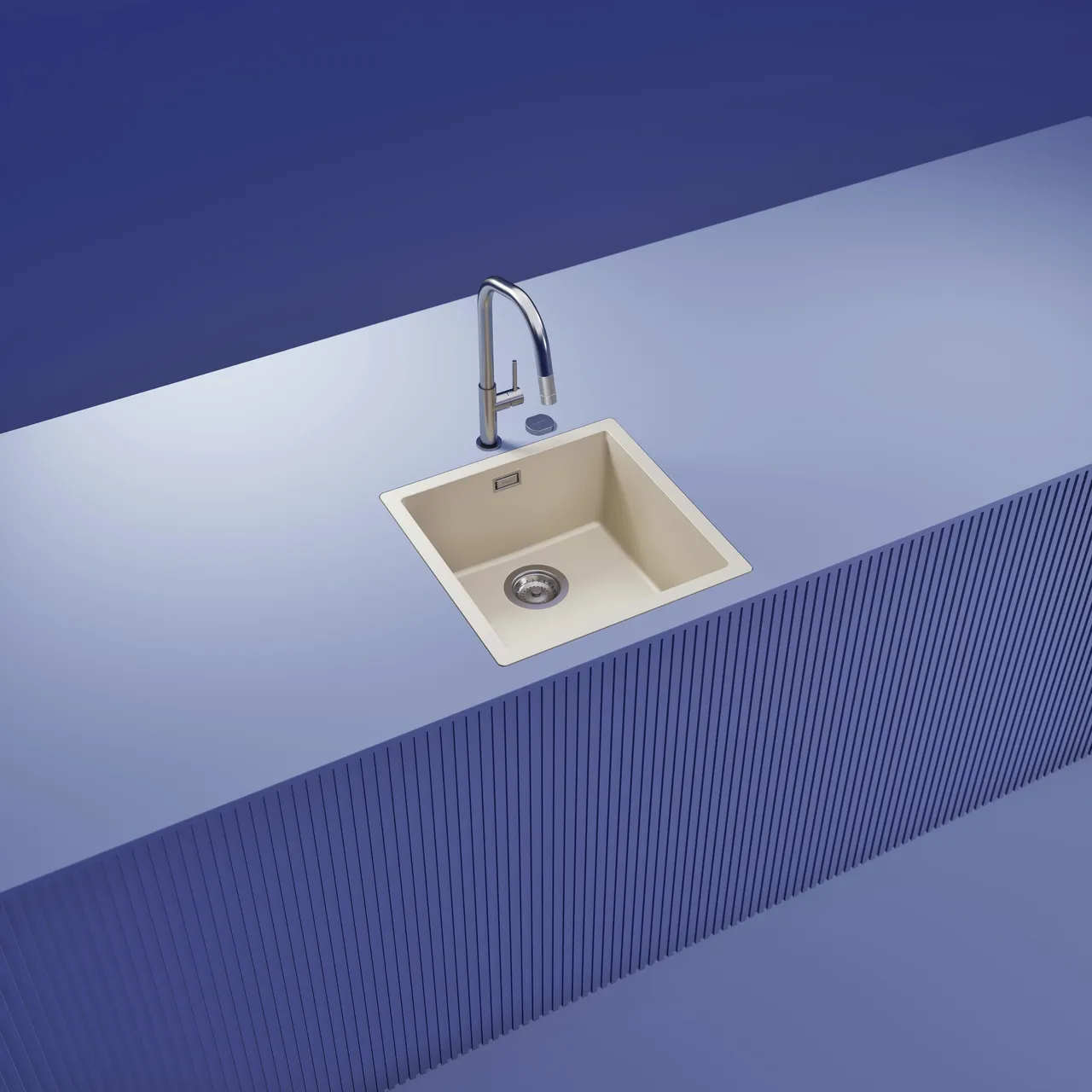 Obrázok Drez KAIA N-100 Magnolia do roviny