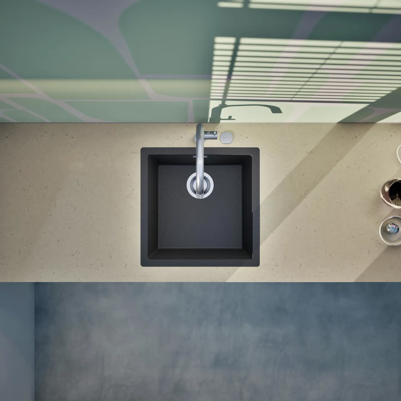 Obrázok Drez KAIA N-100 Stone do roviny