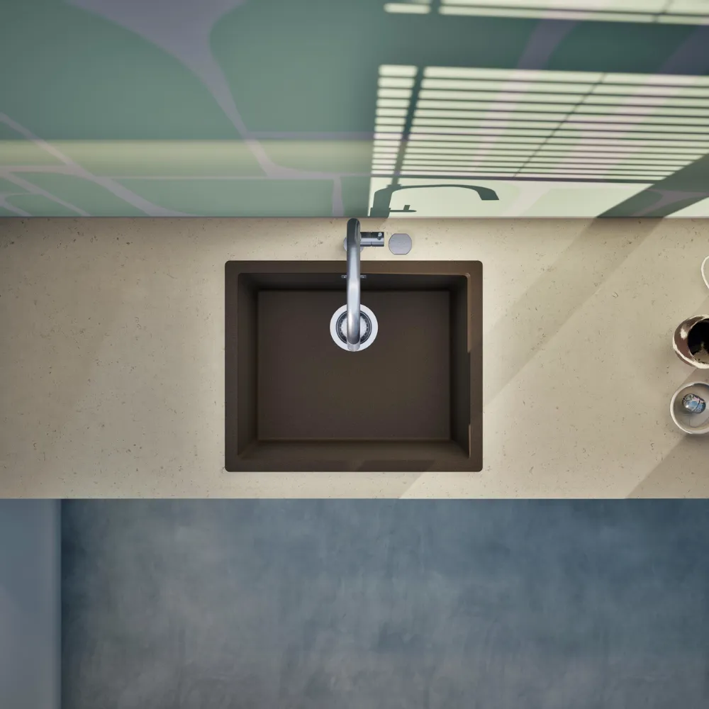 Obrázok Drez KAIA N-100L Bronze horné uloženie