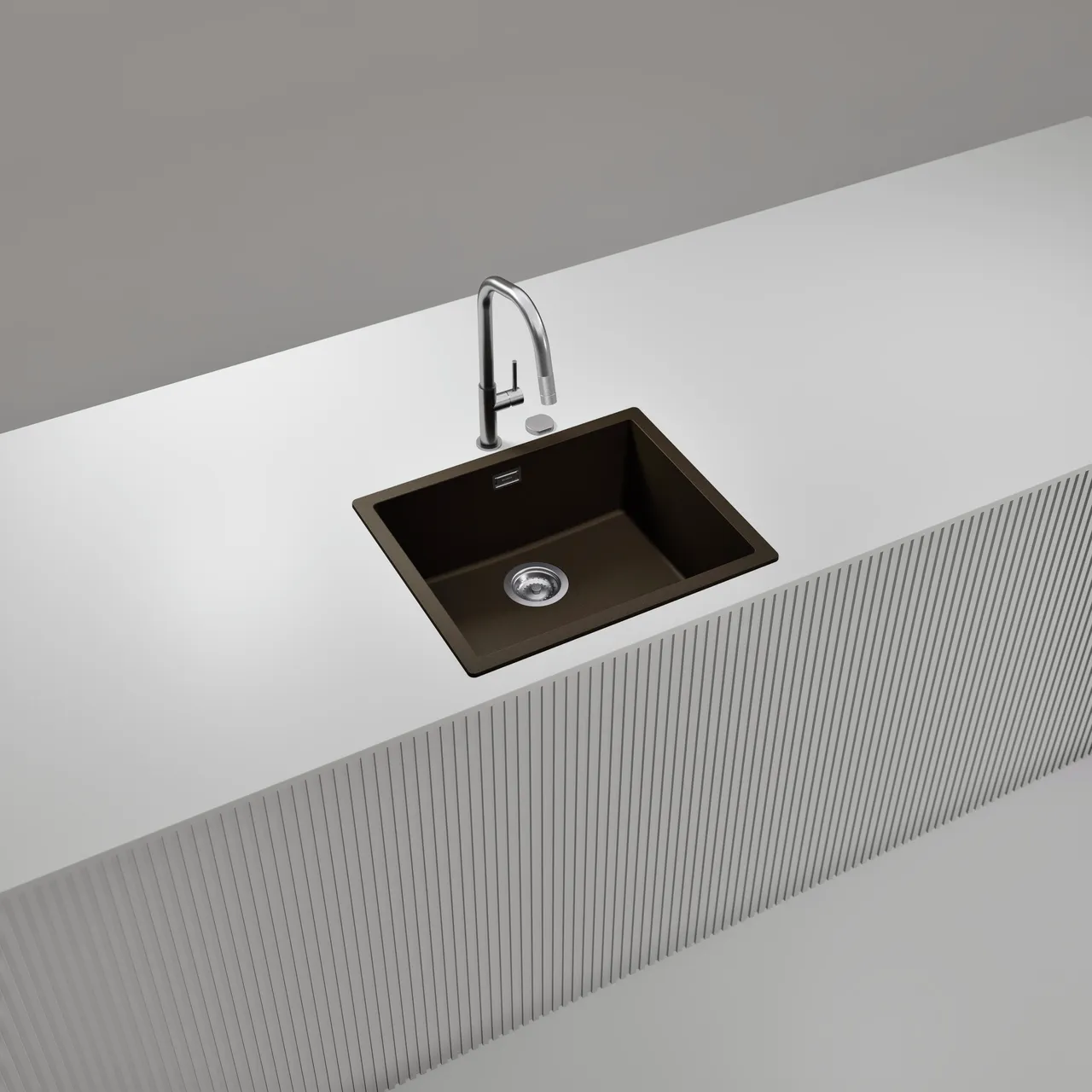 Obrázok Drez KAIA N-100L Bronze horné uloženie