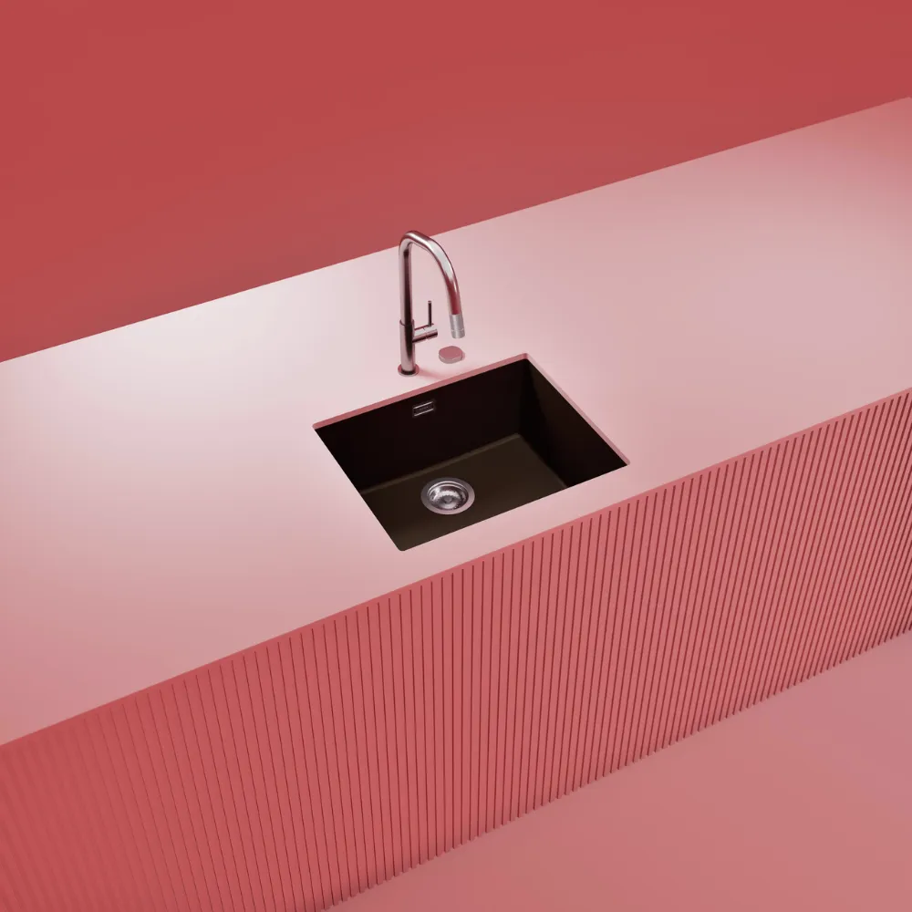 Obrázok Drez KAIA N-100L Bronze spodné uloženie