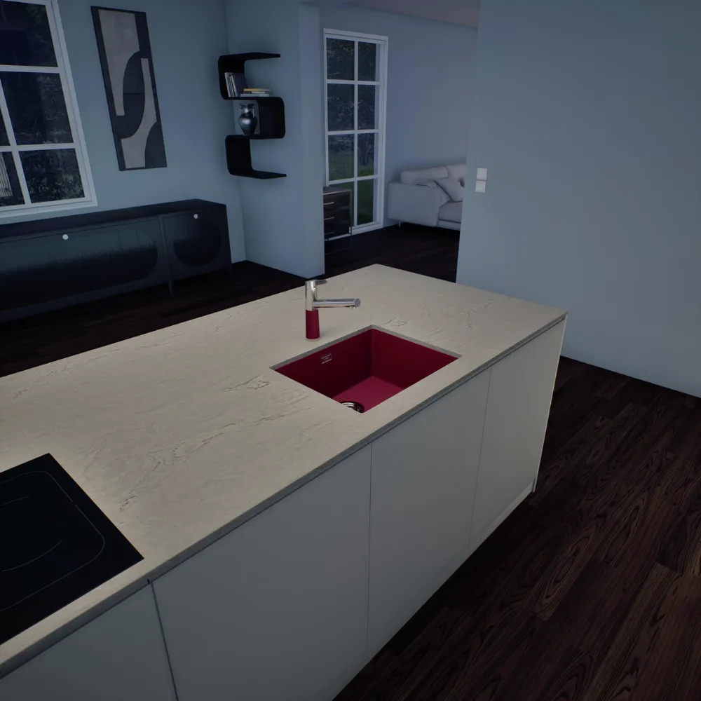 Obrázok Drez KAIA N-100L Berry spodné uloženie