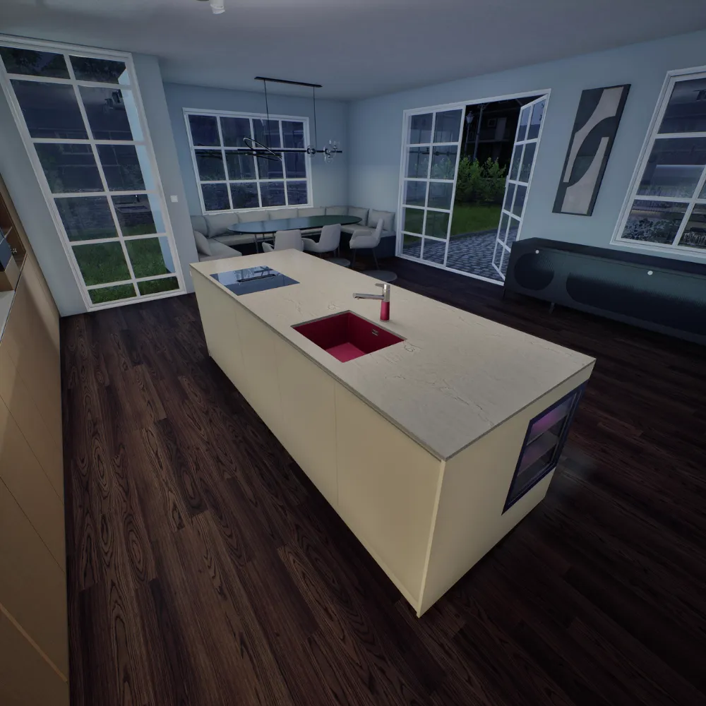 Obrázok Drez KAIA N-100L Berry spodné uloženie