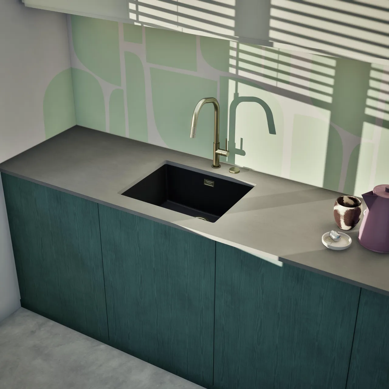 Obrázok Drez KAIA N-100L Magma spodné uloženie